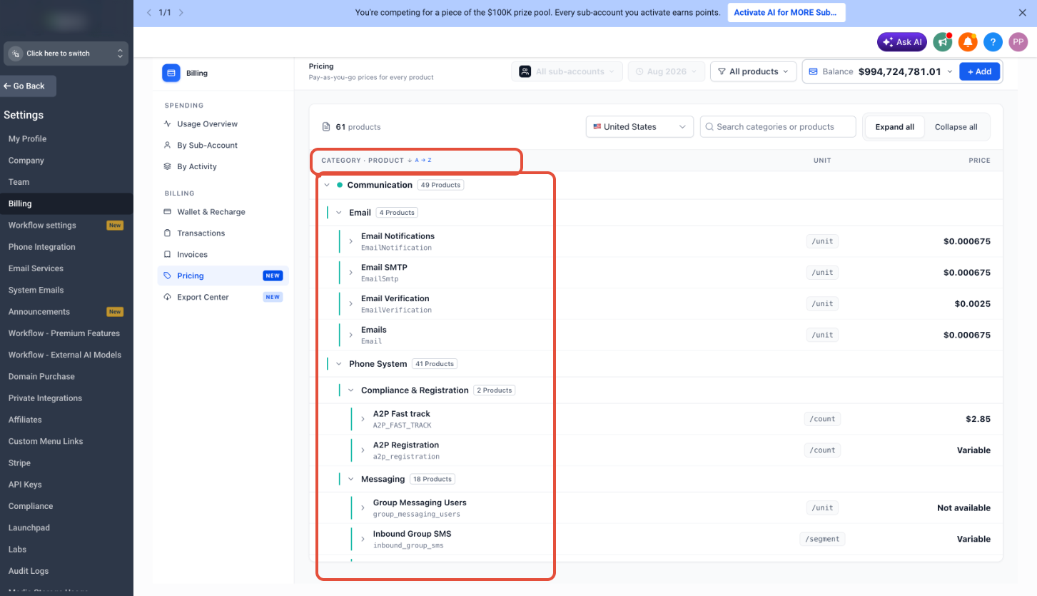 Wallet Pricing Page – Understanding Your Pricing Information
