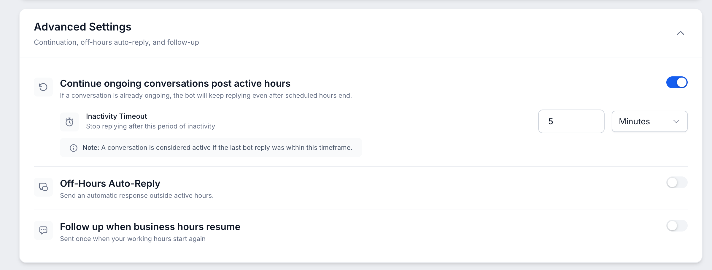 Working Hours for Conversation AI – After-Hours Contact Handling