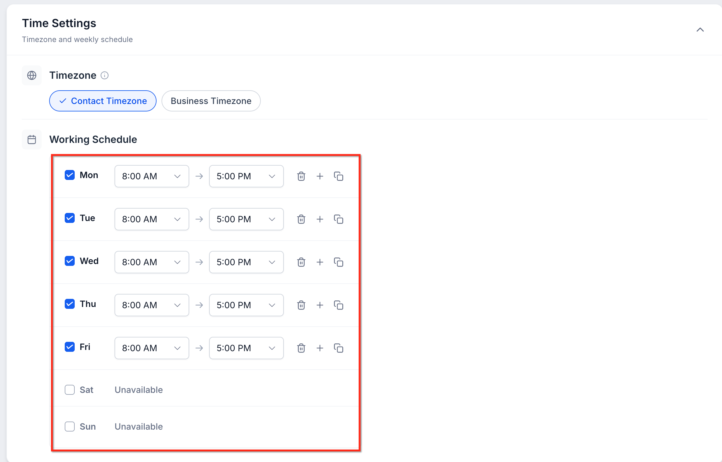 Working Hours for Conversation AI – How to Configure Working Hours