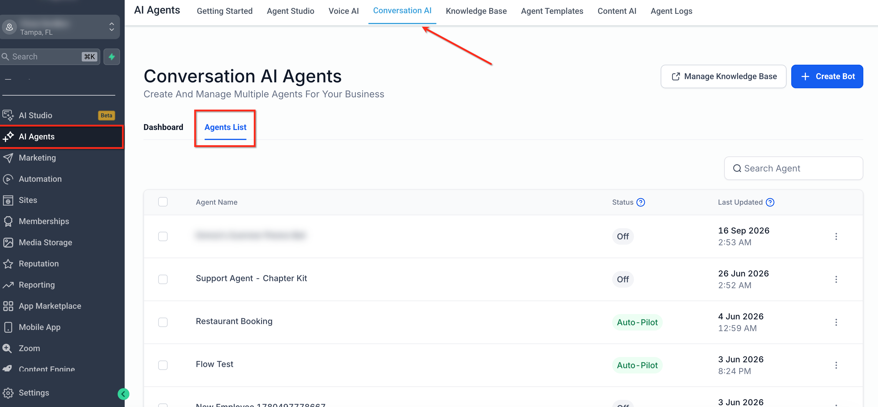 Bot Goals Overview – Conversation AI – How to Access Bot Goals