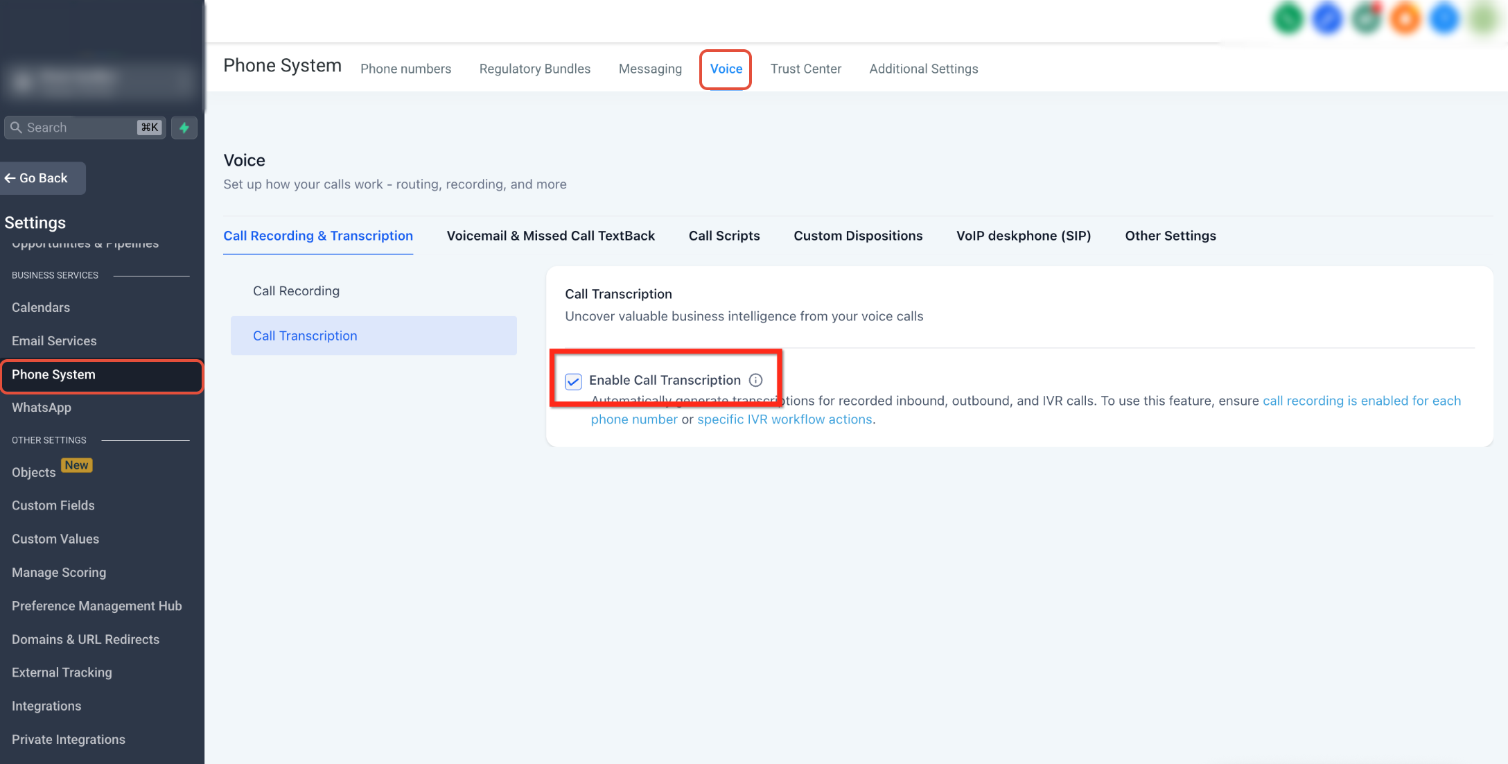 Call Transcriptions for Recorded Calls – How to Enable Call Transcription