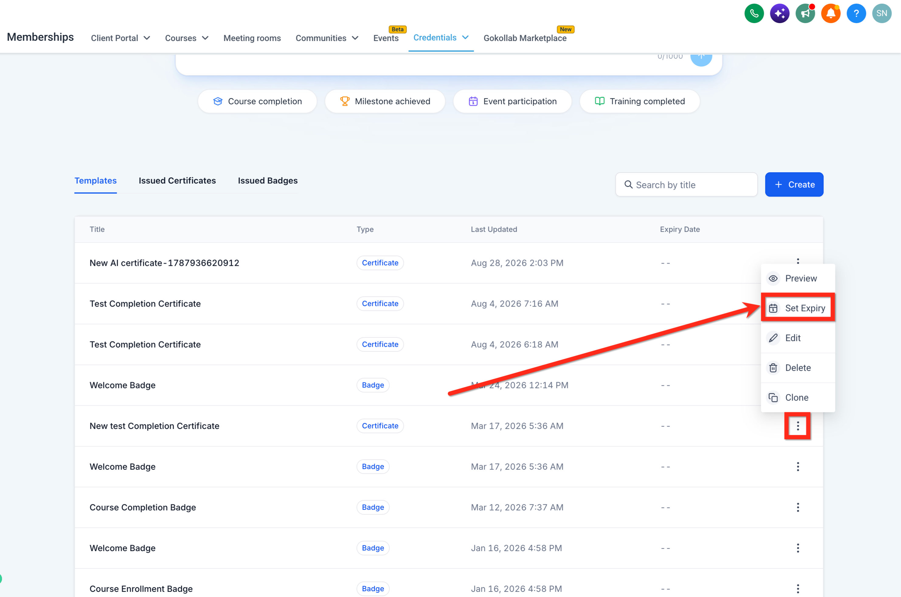 Certificates & Badges – Set Expiry Dates and Reminder Emails – How to Set Expiry Dates for Certificates and Badges