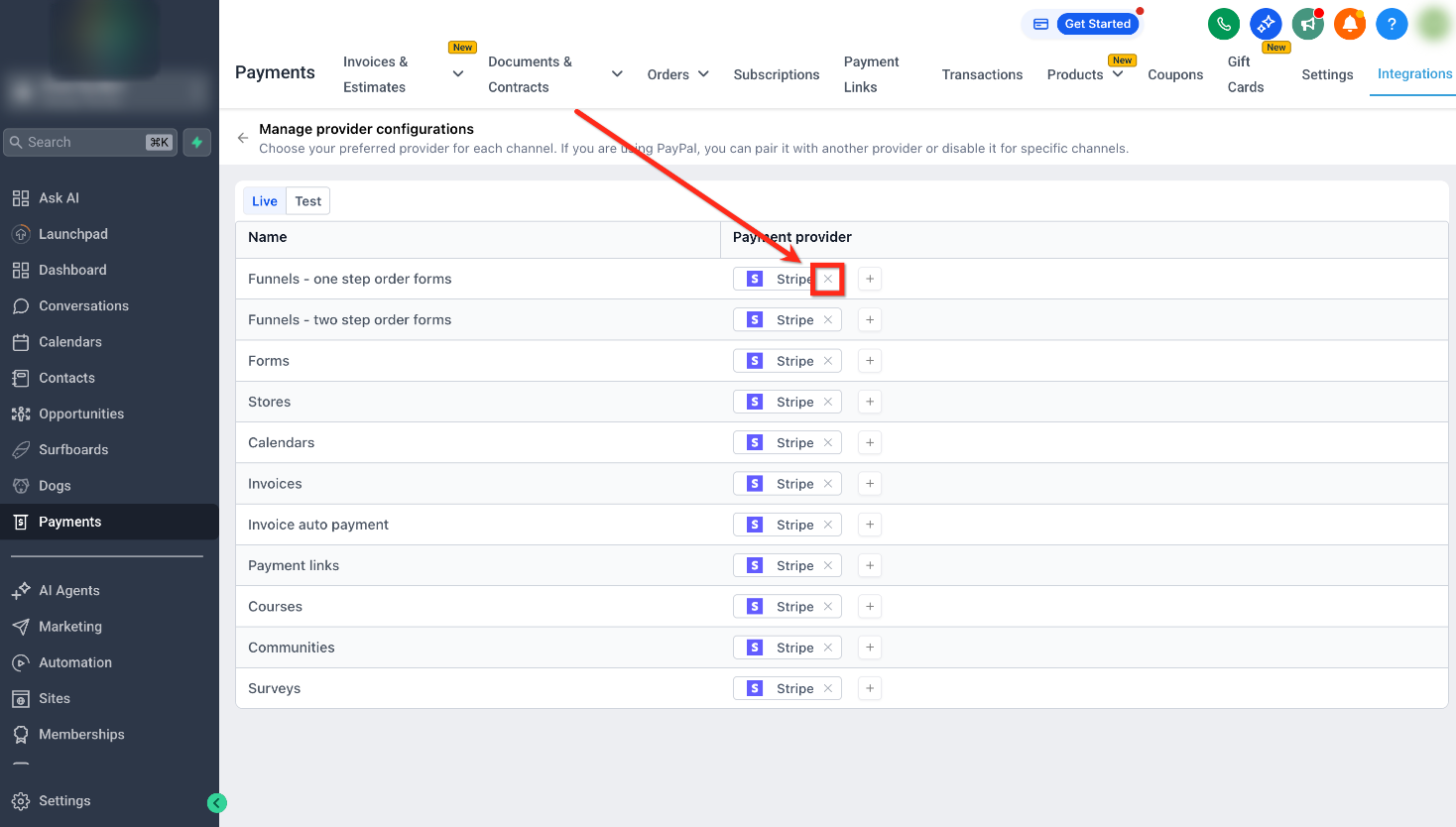 How to Configure Payment Providers by Channel