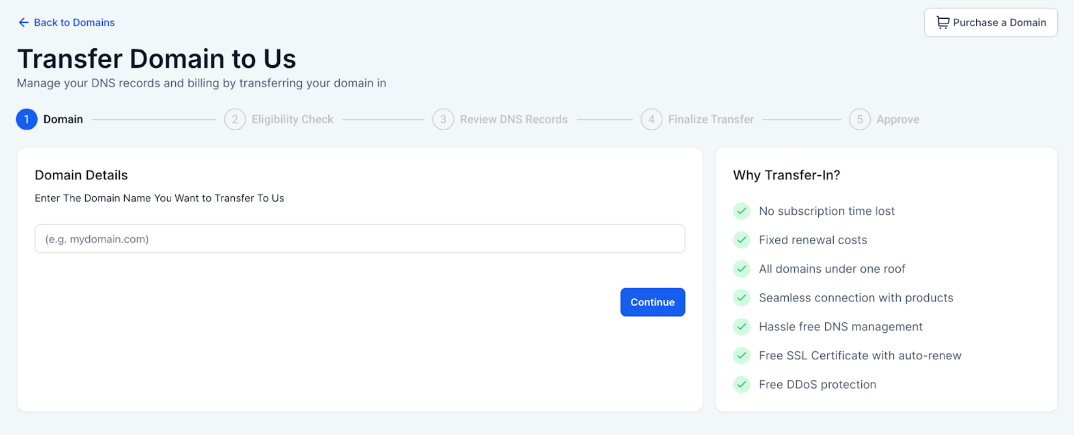 Domain Transfer In and Eligibility Check – Overview: What is Domain Transfer In?