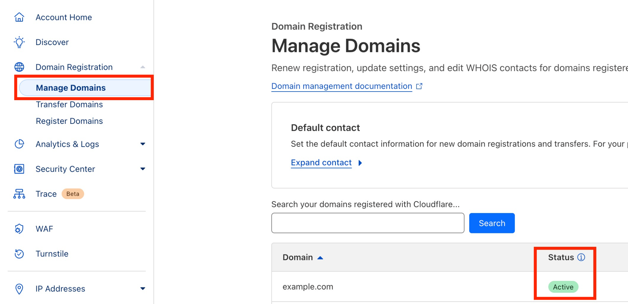 Domain Transfer-out to Cloudflare – Transfer