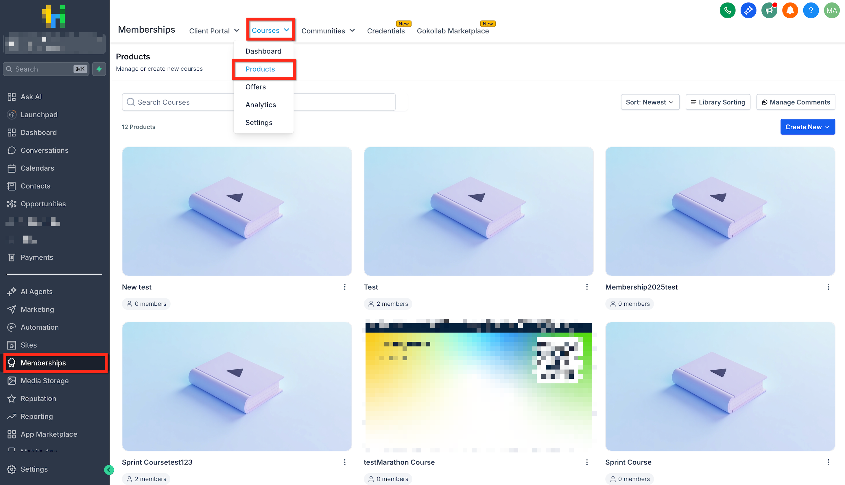 Getting Started – Launch a Course – Create a Course