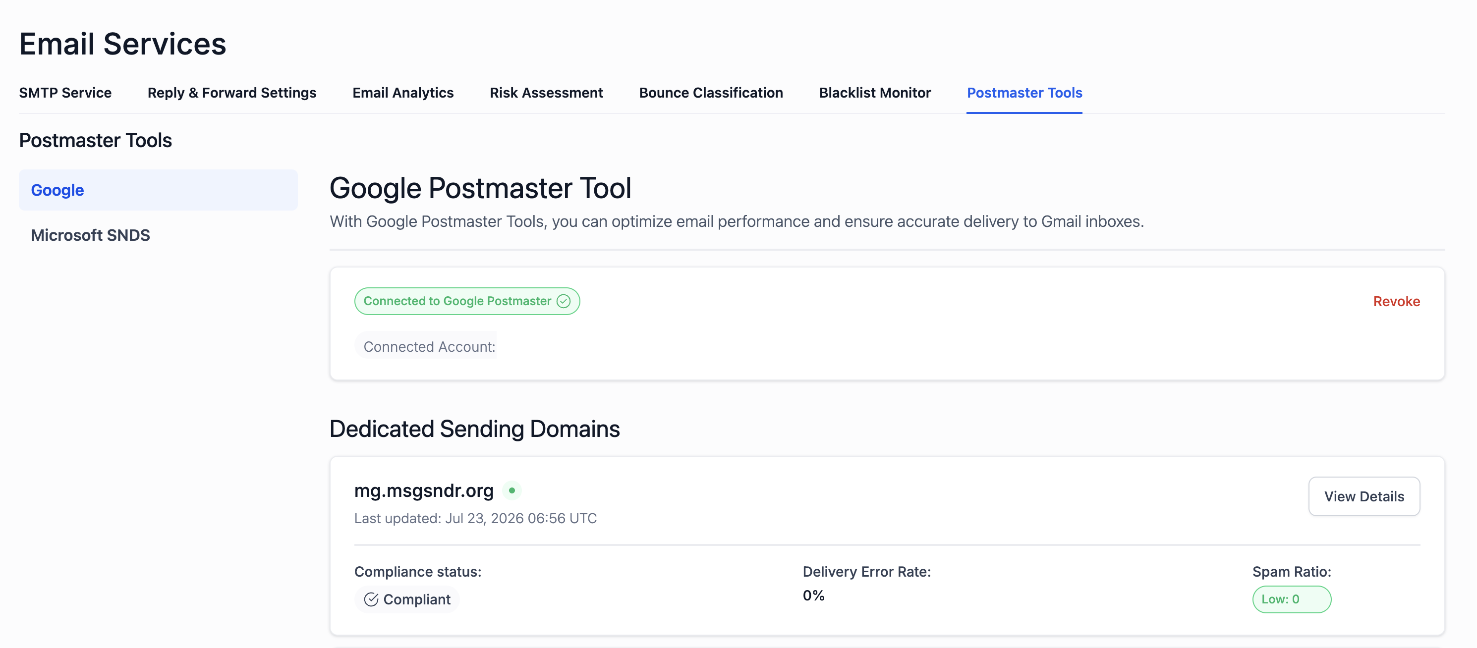 Google Postmaster Tools – Reauthentication & Migrate to Postmaster Tools API v2
