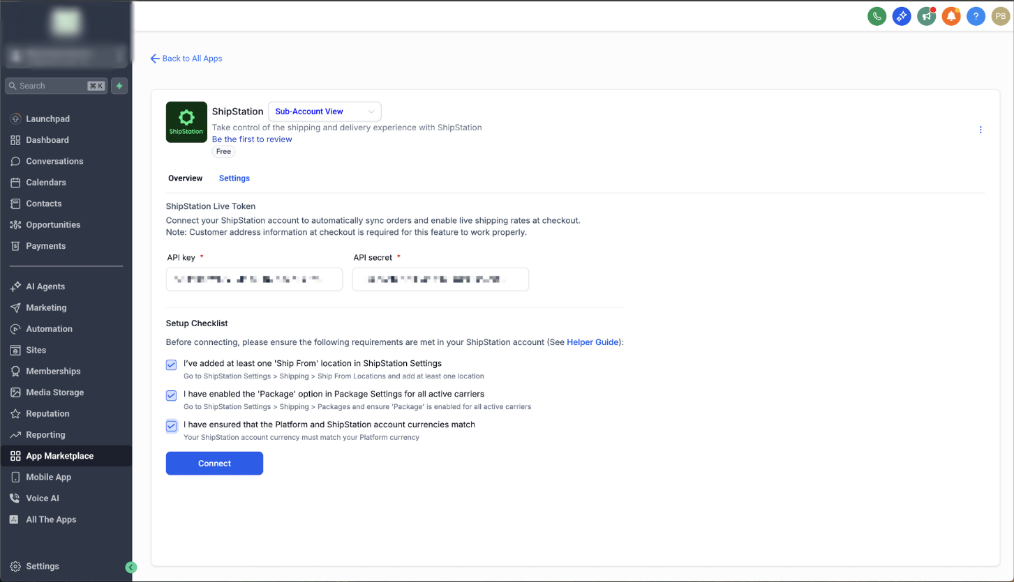 Helper Guide: Shipstation Integration Setup – Step 3: Complete the Setup Checklist