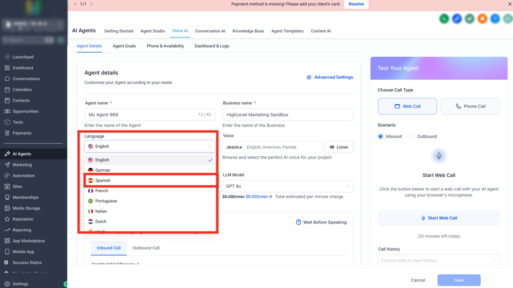 How Auto-Translated Greetings Work in Voice AI – How To Setup Voice AI Auto-Translated Greeting Message