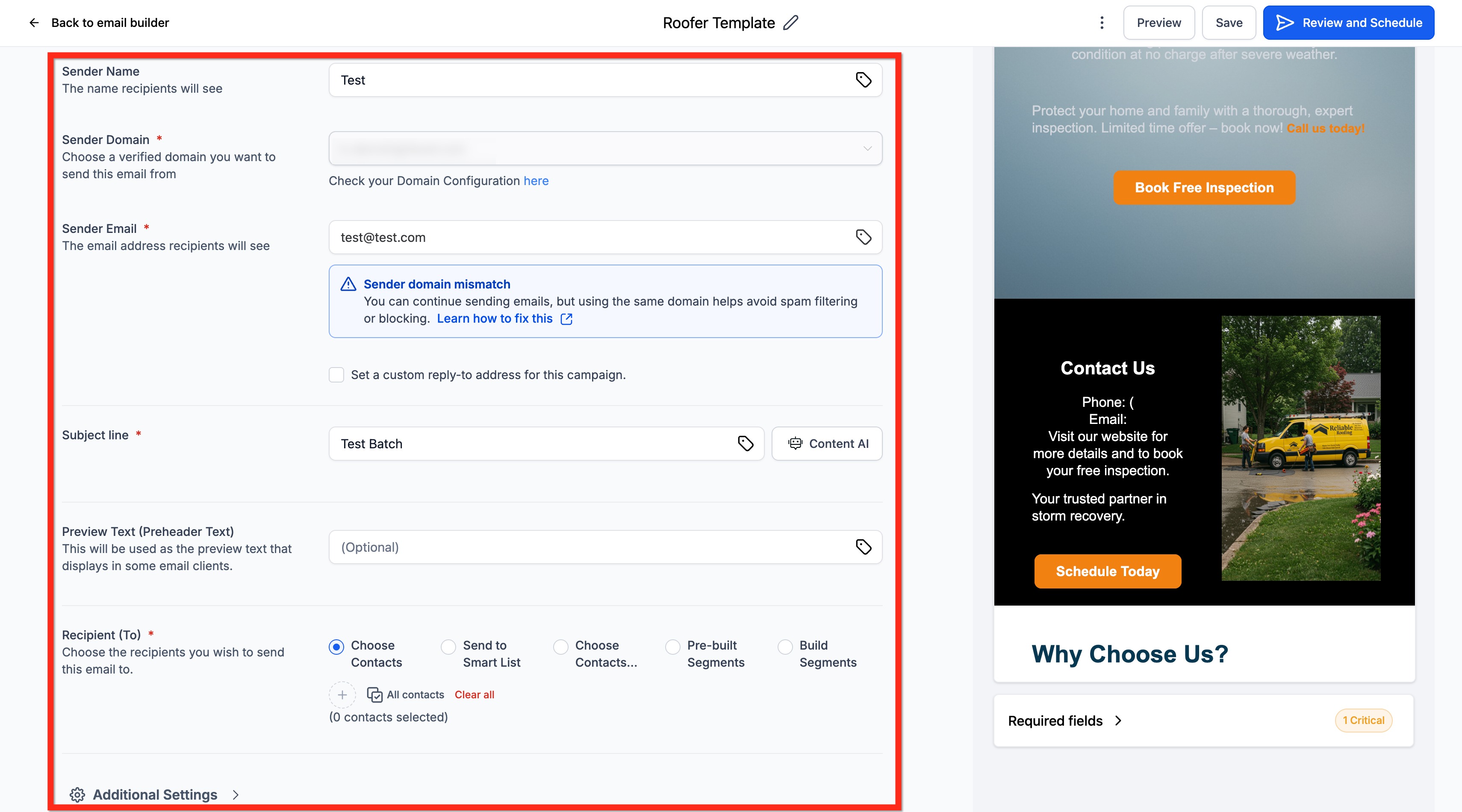 How to Batch Schedule Email Campaigns – Step 3: Select delivery option (Batch Schedule)