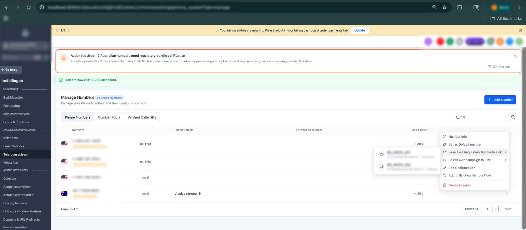 How to create and link a Regulatory Bundle for Australian local numbers – You can repeat this process for any additional Australian local numbers in the same sub-account. The same…