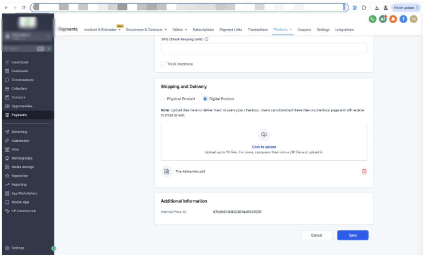 How to Deliver Digital Products for E-commerce Stores? – Click on a product variant to upload digital files: