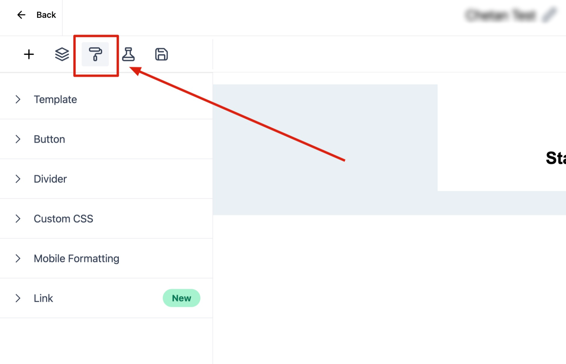How to edit your Email Format for Mobile under Appearance tab – Open the Appearance Settings