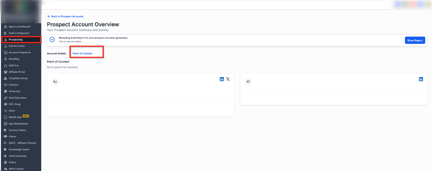 How to find Leads for your business using Prospecting Tool – Open a saved prospect account
