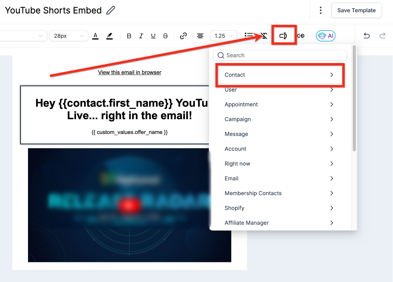 How to preview Custom Field in Email Builder? – Screenshot 2