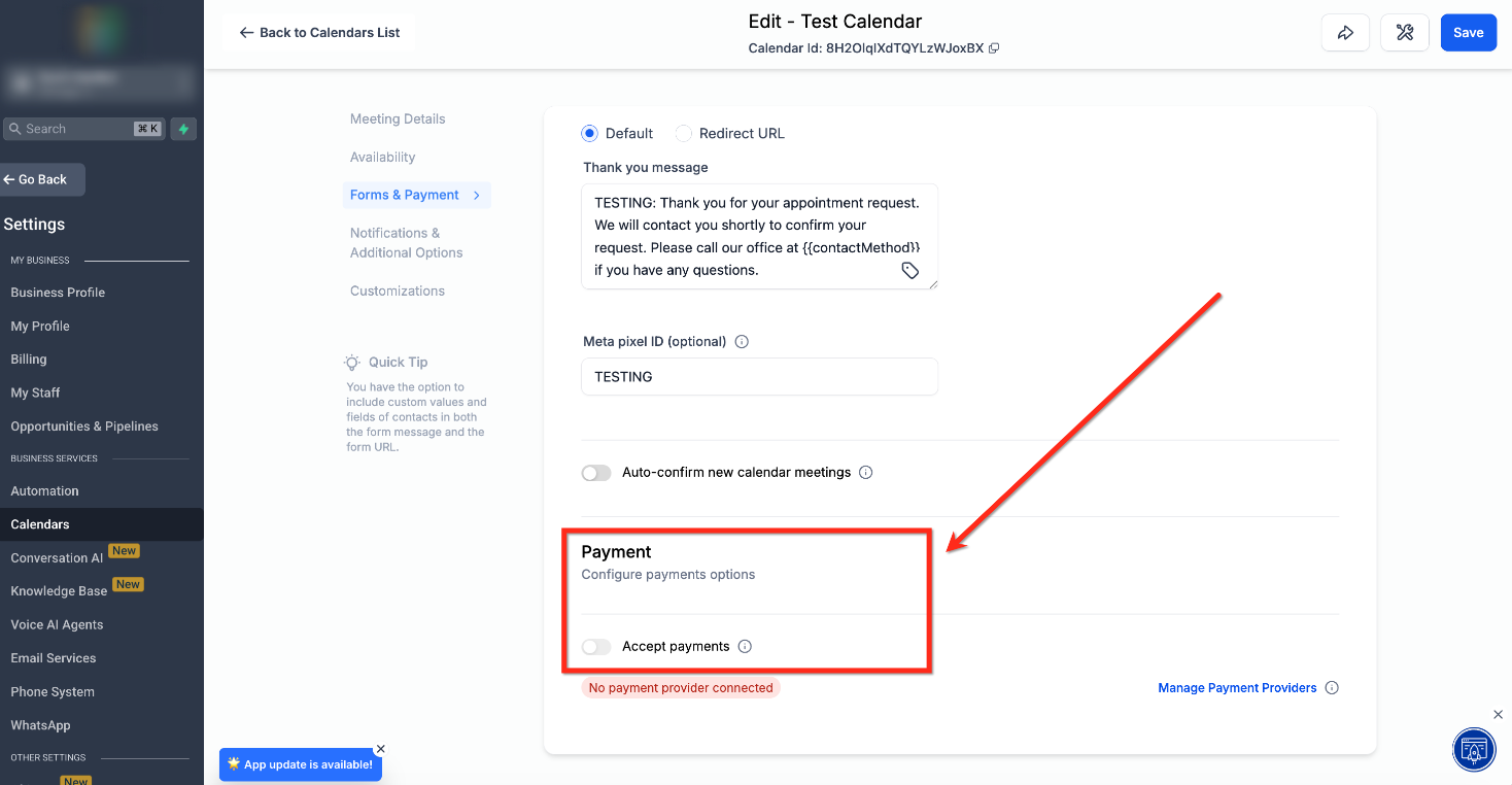 How to Sell Gift Cards – Step 3: Enable Payments
