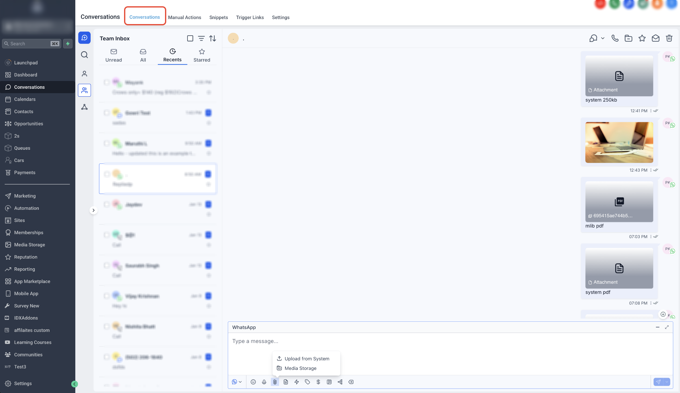 How to Send WhatsApp Media Messages with Captions in Conversations – Sending WhatsApp Media from the Composer