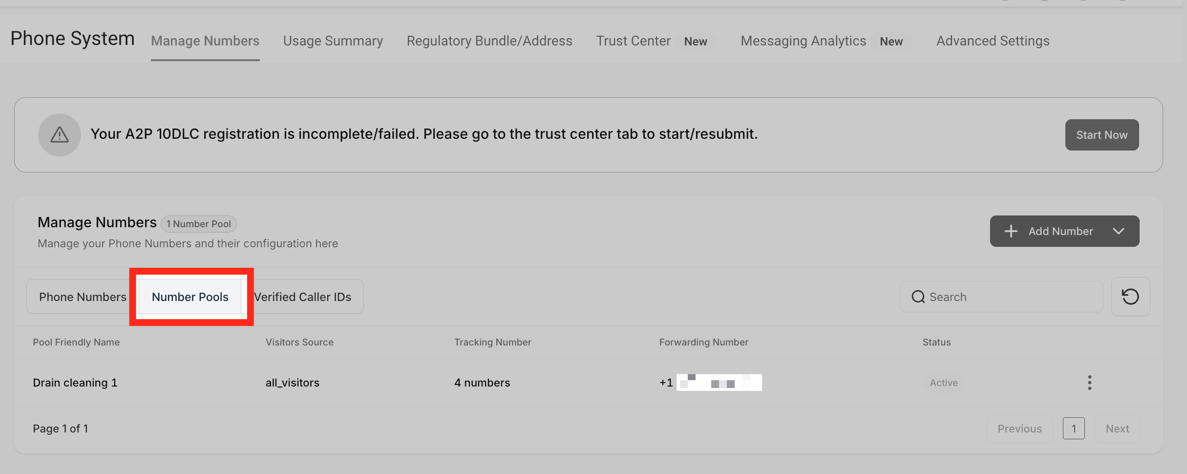 How to Set Up Call Tracking (Number Pool) – Go to Number Pools