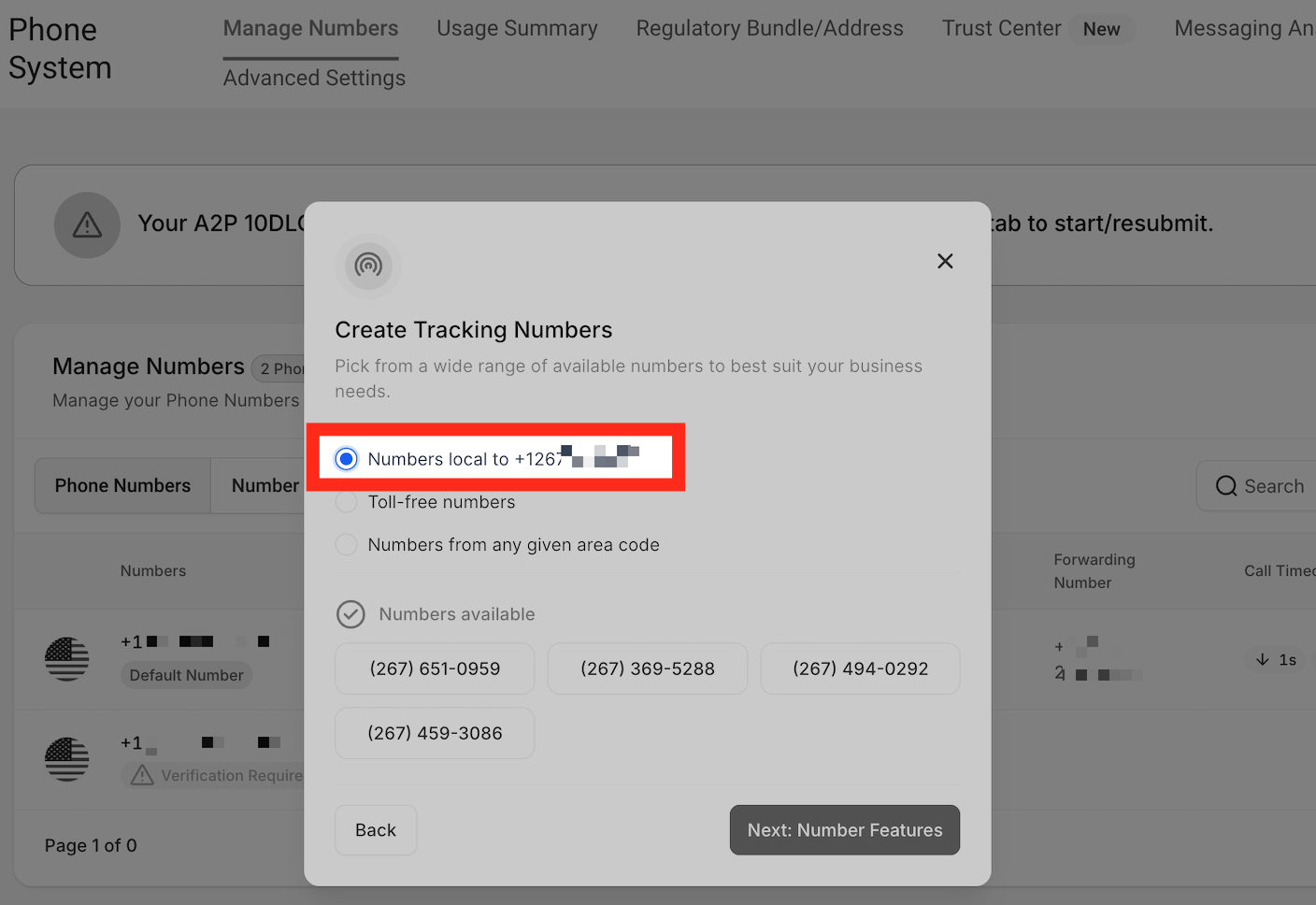 How to Set Up Call Tracking (Number Pool) – Local number options