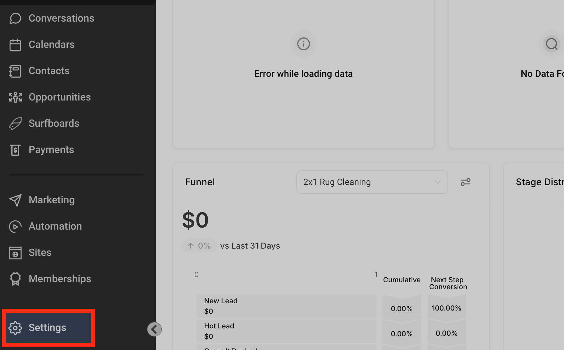 How to Set Up Call Tracking (Number Pool) – Settings menu