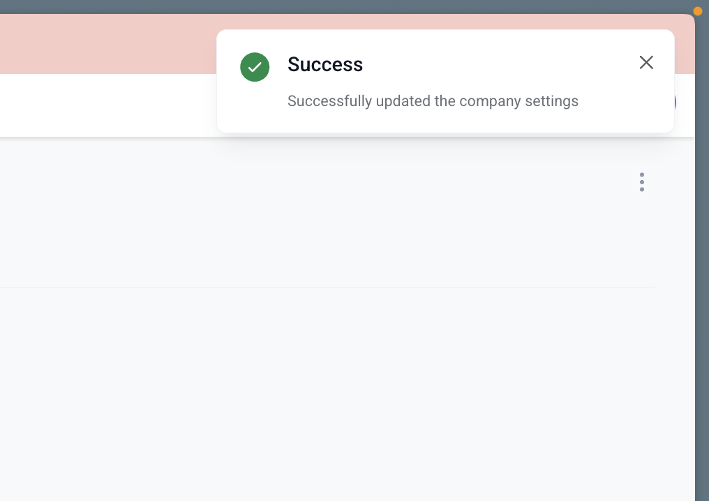 How to use the Company Object Automation? – You will see a confirmation message if the process successfully starts: