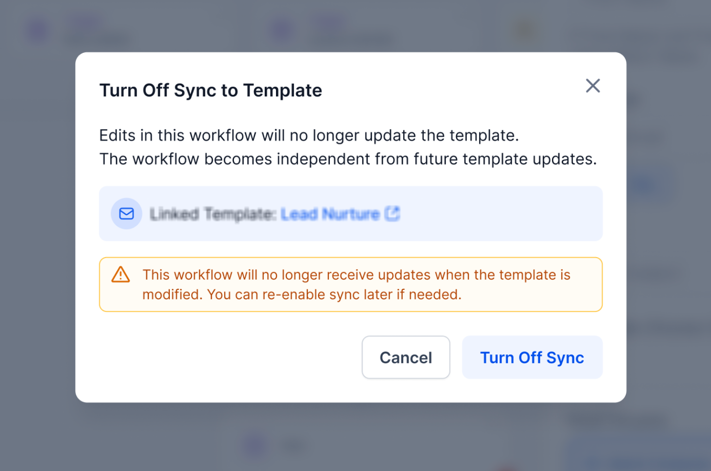 How to use the Sync Edit Checkbox for Email Actions in Workflows(Continuous Sync) – Example: Changes in the workflow email don’t update the template, and template changes won’t up…