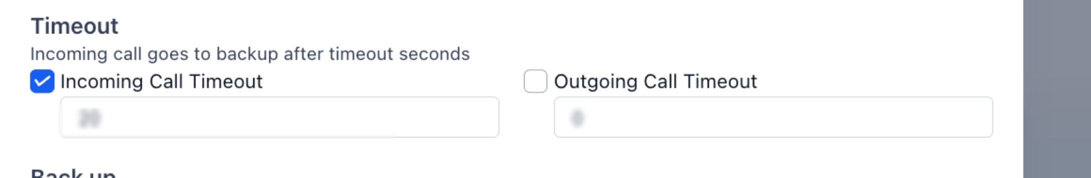 Inbound Calls: IVR, AI, Routing & Call Flow Explained – Incoming Call Timeout configured for 20 seconds