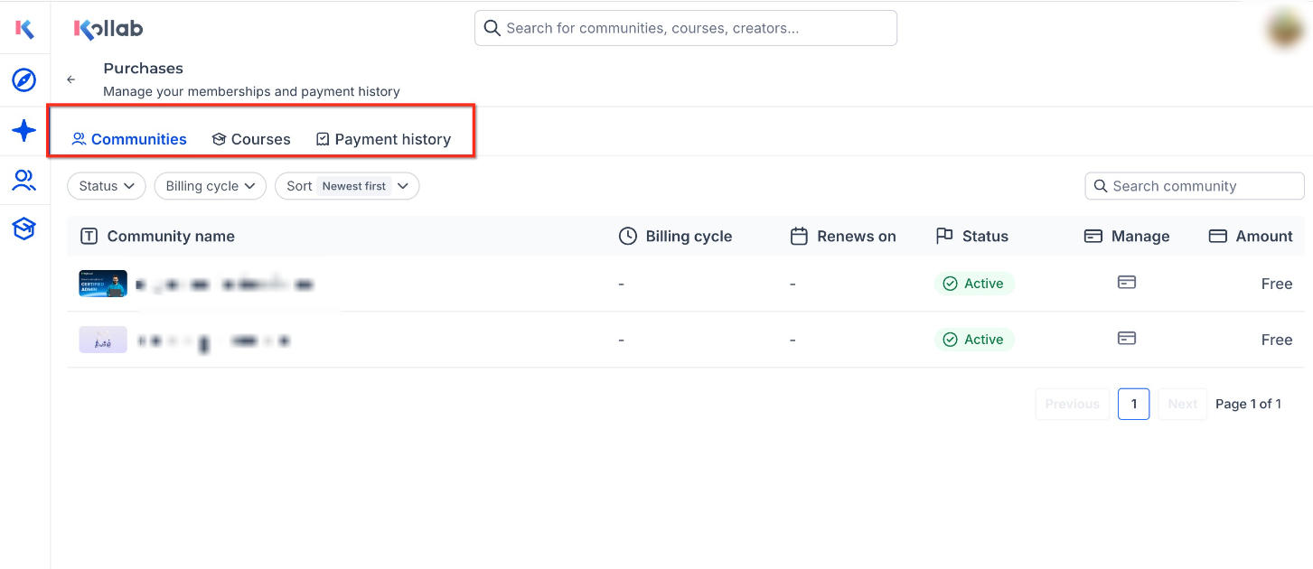 Manage Purchases on GoKollab – How To Access Manage Purchases