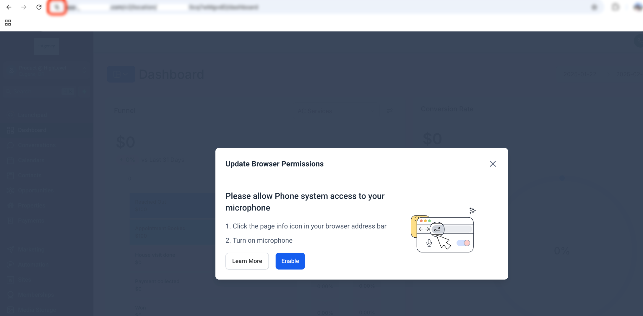 Microphone permission on different browsers – If nothing happens and you see a 'Mic blocked' icon on the left of your address bar, this means the mic acces…