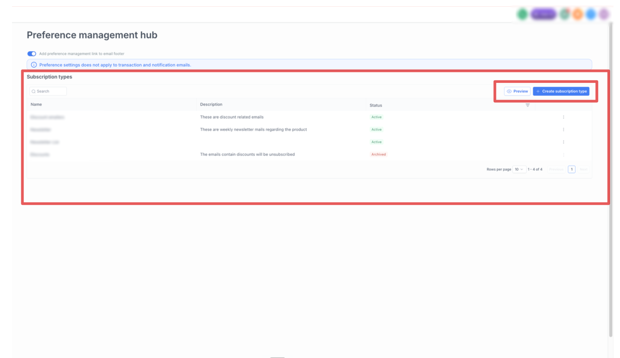 Preference Management (Email Unsubscription Management) – 1. Create Custom Preference Types