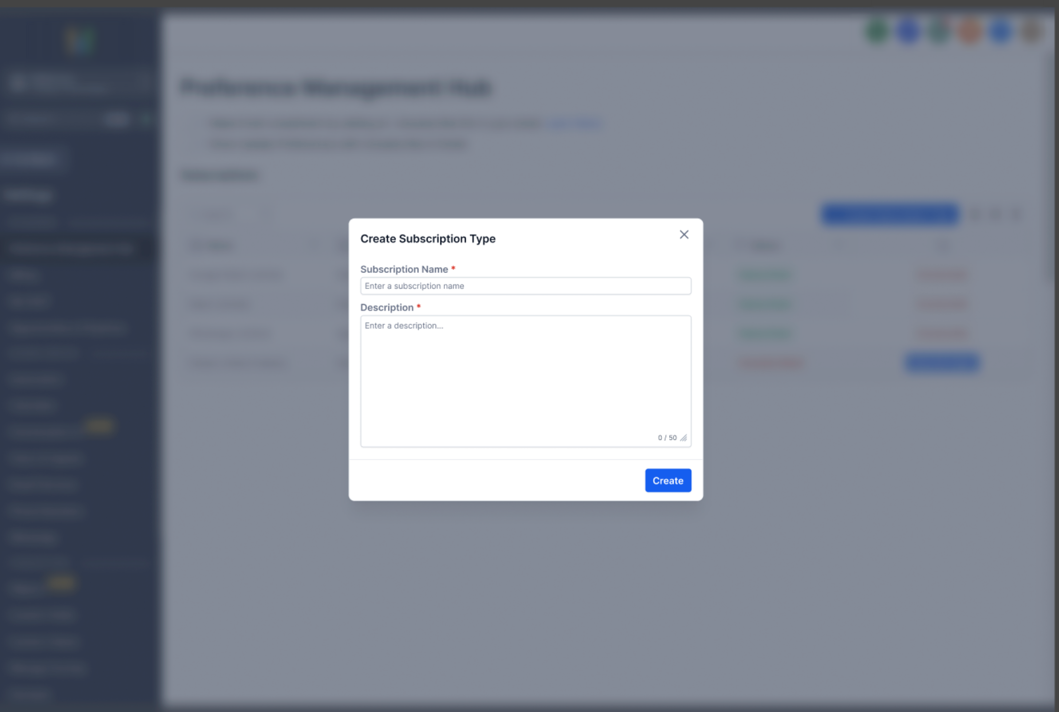 Preference Management (Email Unsubscription Management) – 1. Create Custom Preference Types
