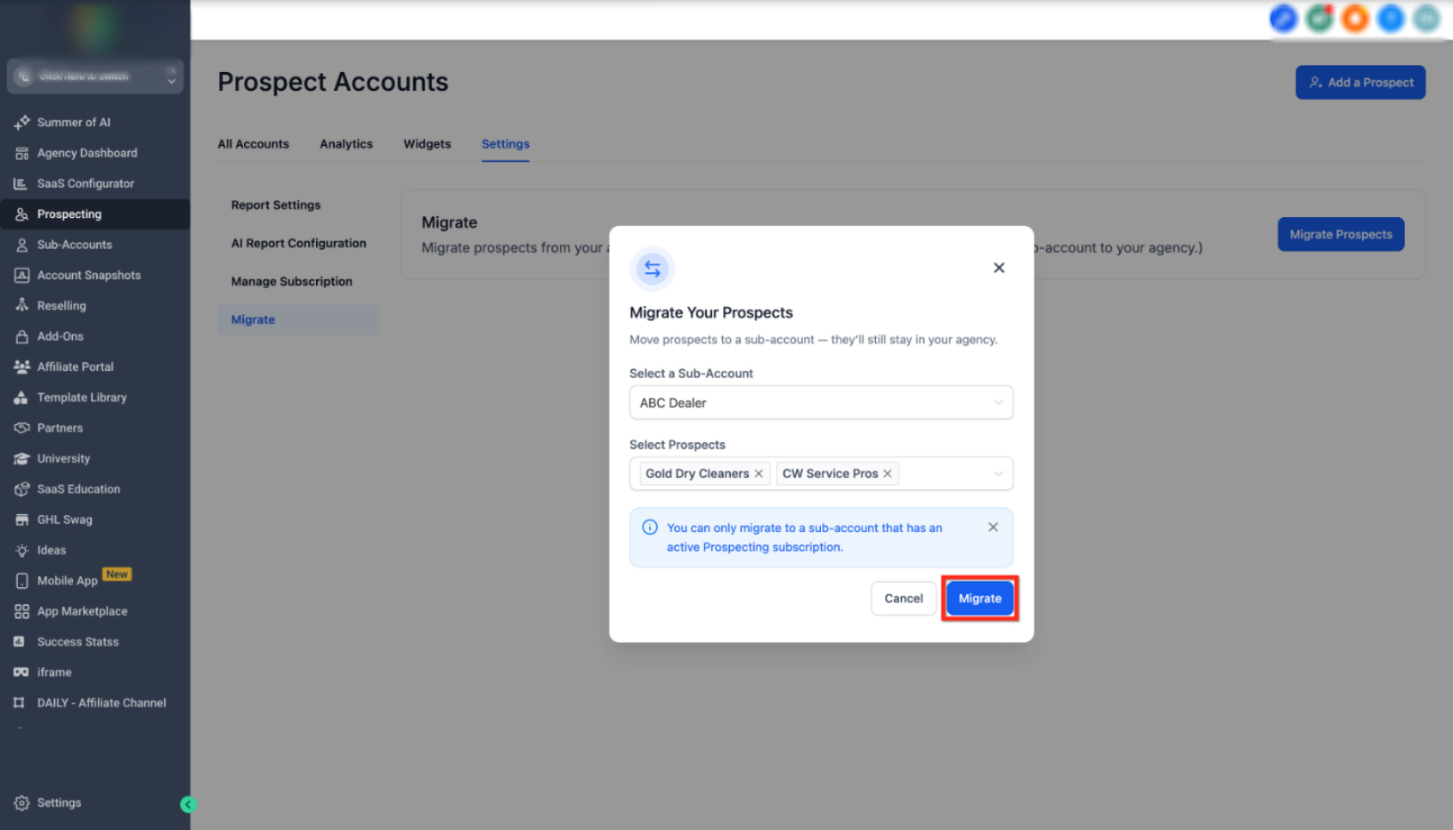 Prospect Migration Guide: Move Leads to Accounts Easily – Step 5: Execute the Migration