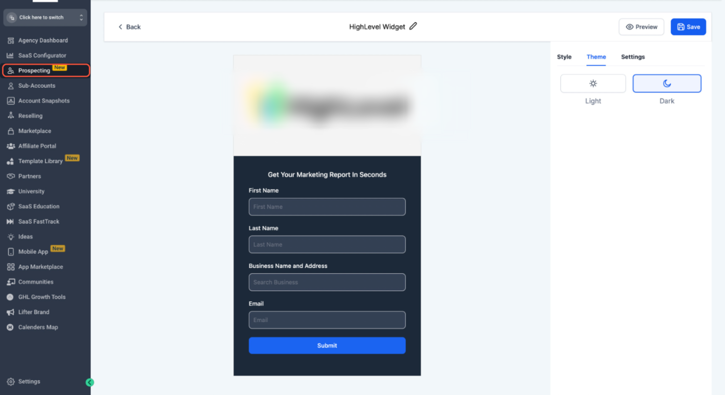 Prospecting Widgets: Multi-Language Support & Localization Improvements – Save your widget