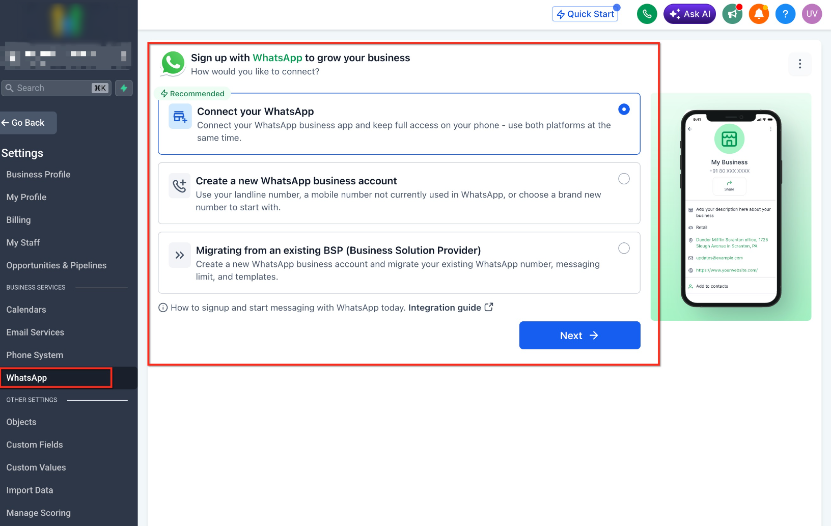 How To Setup the Redesigned WhatsApp Onboarding Experience