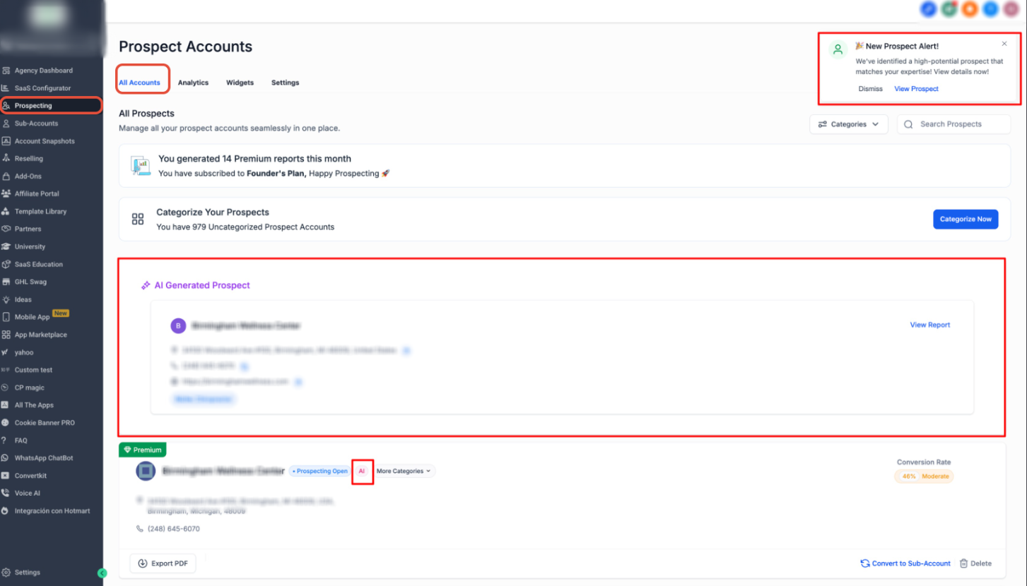 Step by Step how to generate Prospects by AI – Where to View AI-Generated Prospects