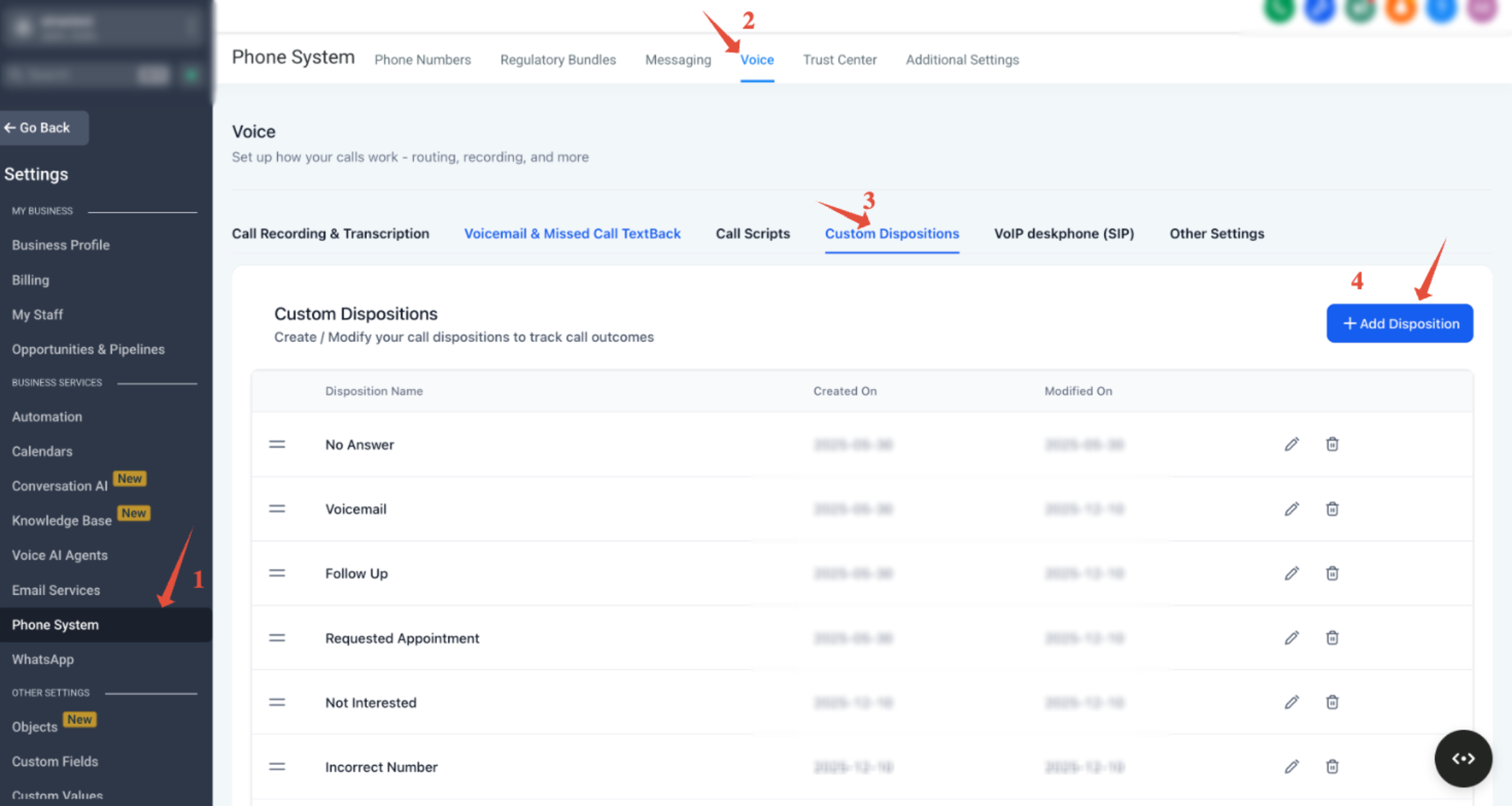 Track Call Outcomes with Custom Call Dispositions – Creating & Editing Dispositions