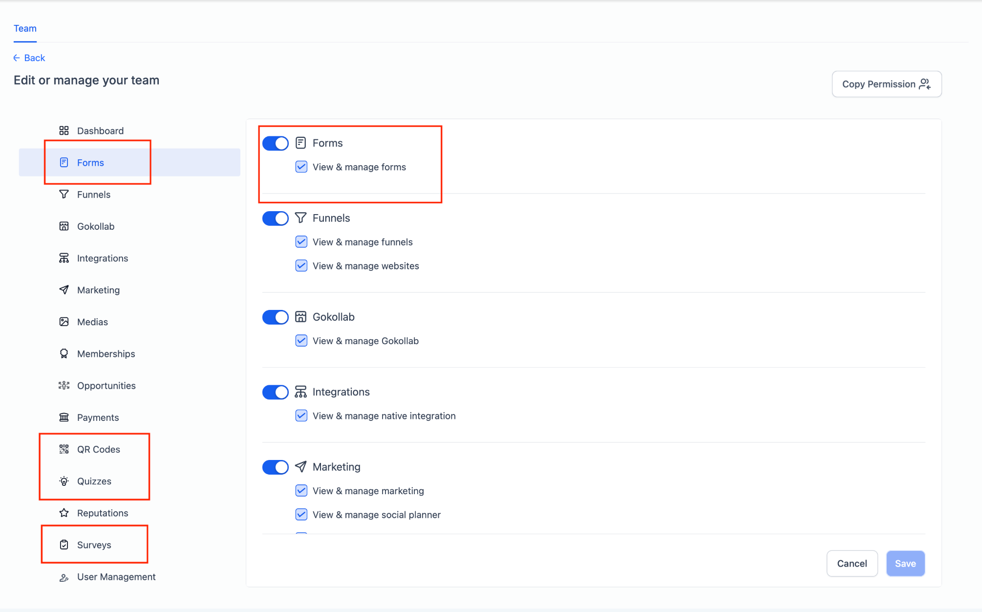 User Roles, Permissions, and Assigned Data – Step 4: Configure Module Access