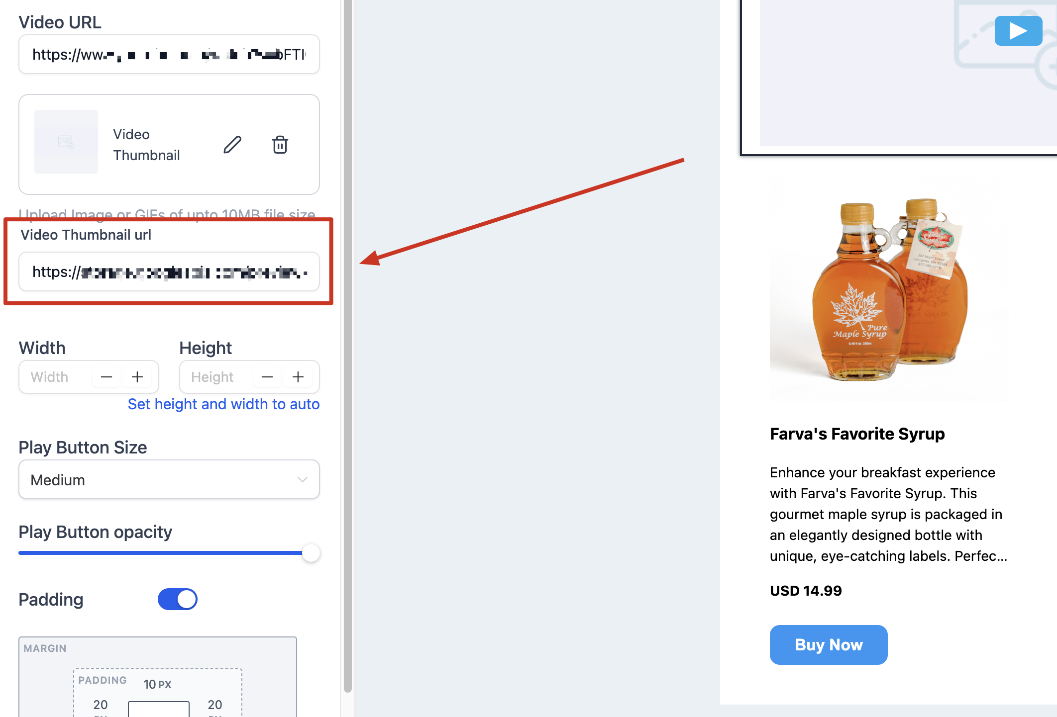 Video Element in Email Builder – Video Editor Configurations