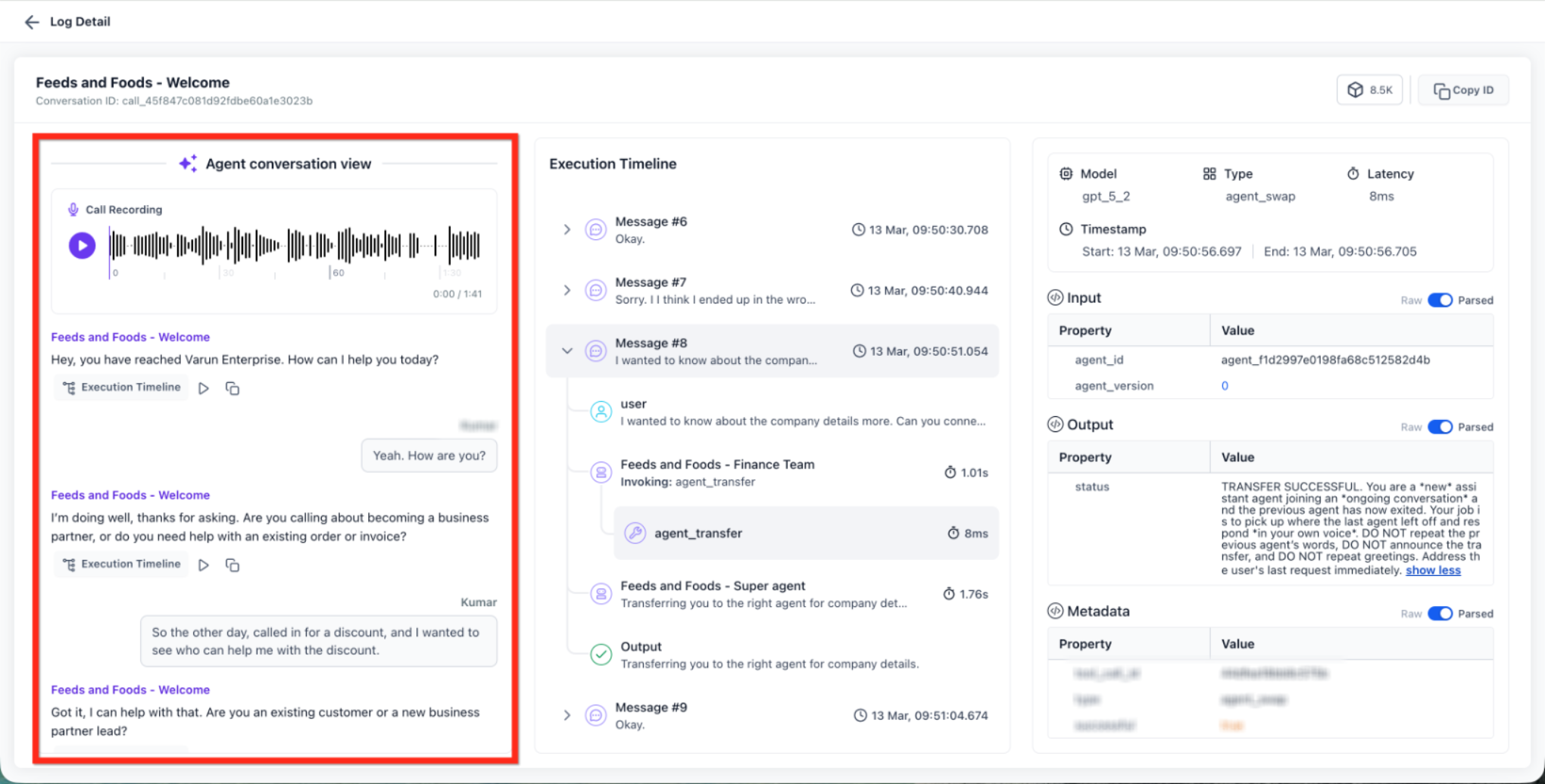 Voice AI Logs: Review & Debug Calls – Analyze the Conversation