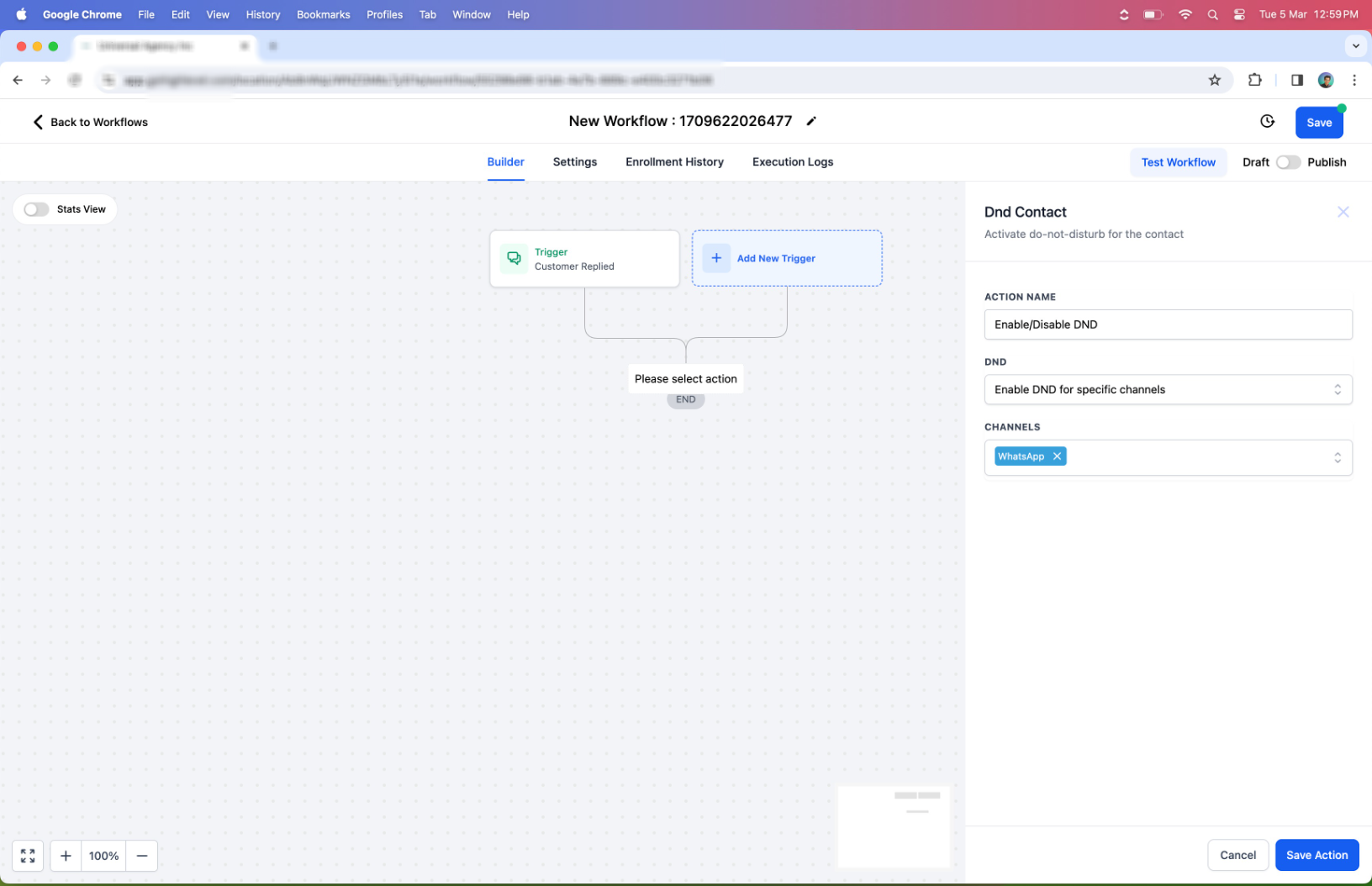 WhatsApp – Workflow Integration – Step 3: Choose the Sending Phone Number